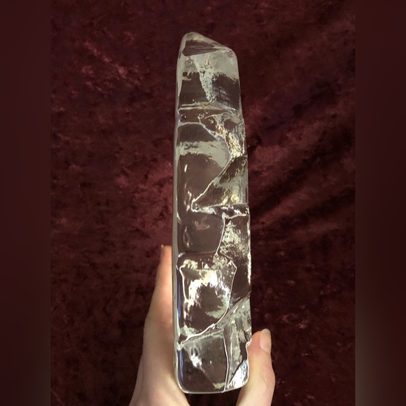 Mats Jonasson Vintage Lead Crystal Eagle Sculpture Handmade Sweden Collectible - Picture 6 of 9